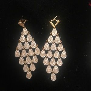 Chandelier Earrings CZ stones